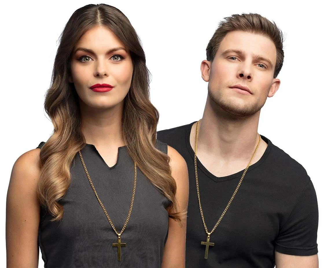 Necklace cross gold
