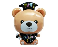 Foil balloon  Teddy Bear Graduate , 41x53cm