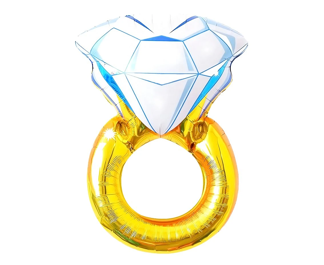 Foil balloon  Gold Ring , 42x58cm