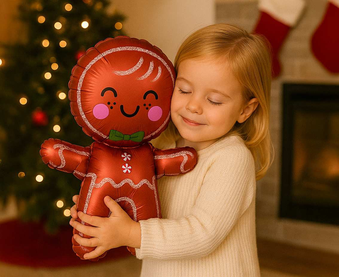 Foil balloon  Gingerbread Man , 39x54cm