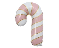Foil balloon  Christmas Lollipop , Pink and White, 38x61cm