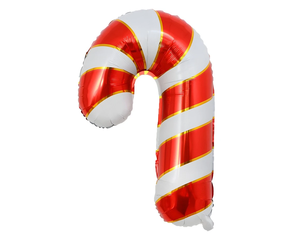 Foil balloon  Christmas Lollipop , Red and White, 38x61cm