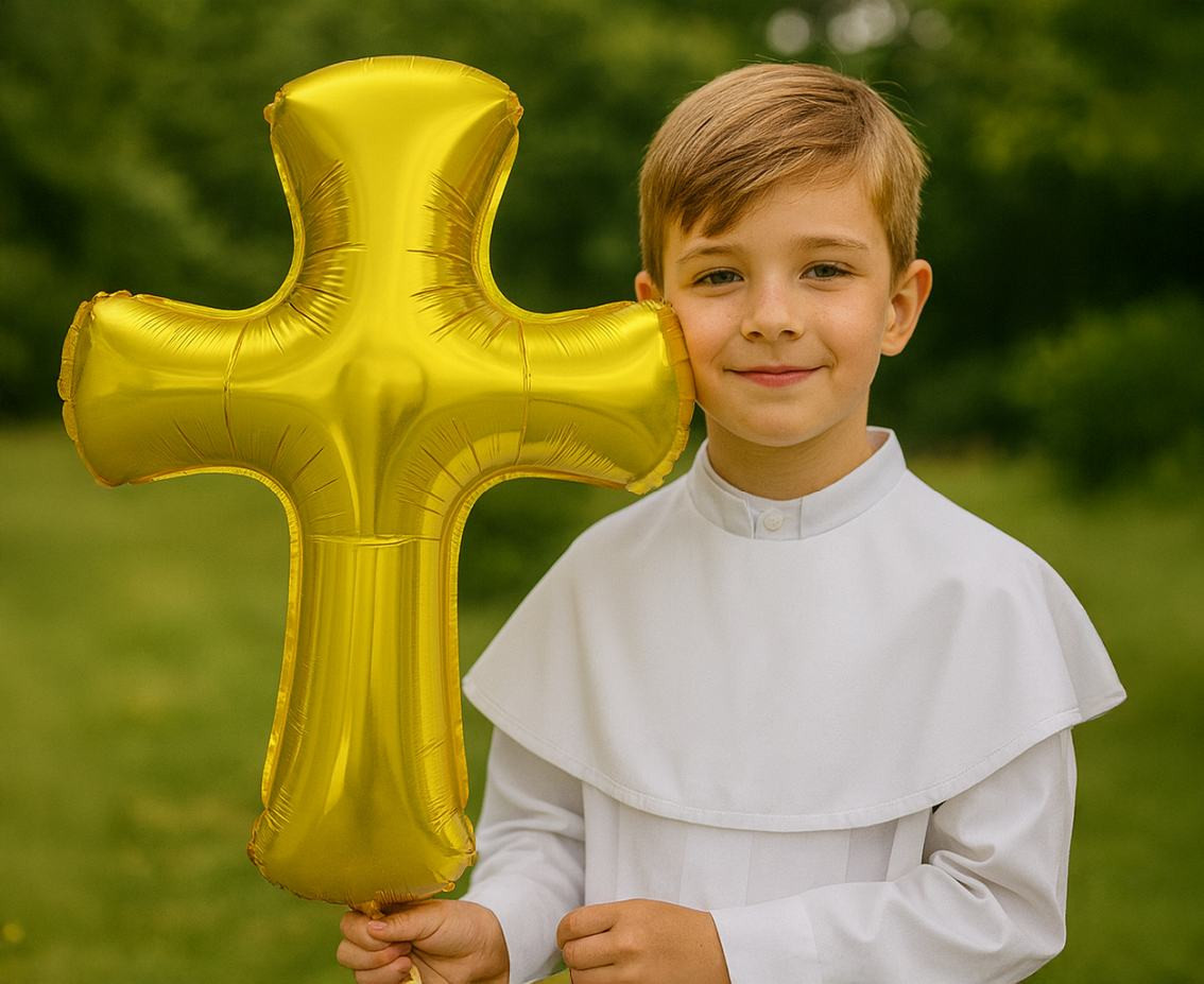 Foil balloon  Gold Cross , 51x67cm