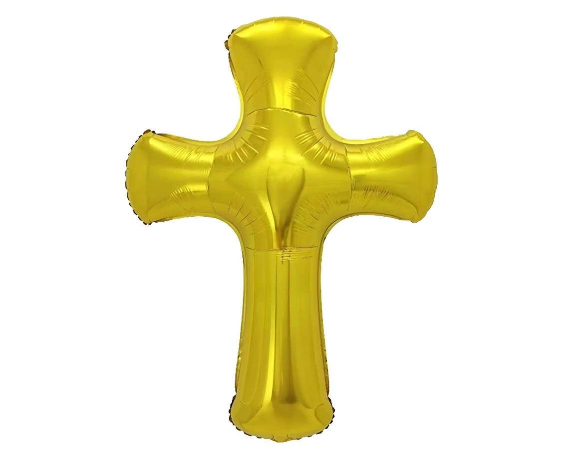 Foil balloon  Gold Cross , 51x67cm