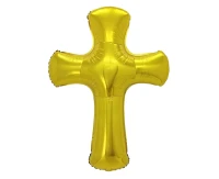 Foil balloon  Gold Cross , 51x67cm