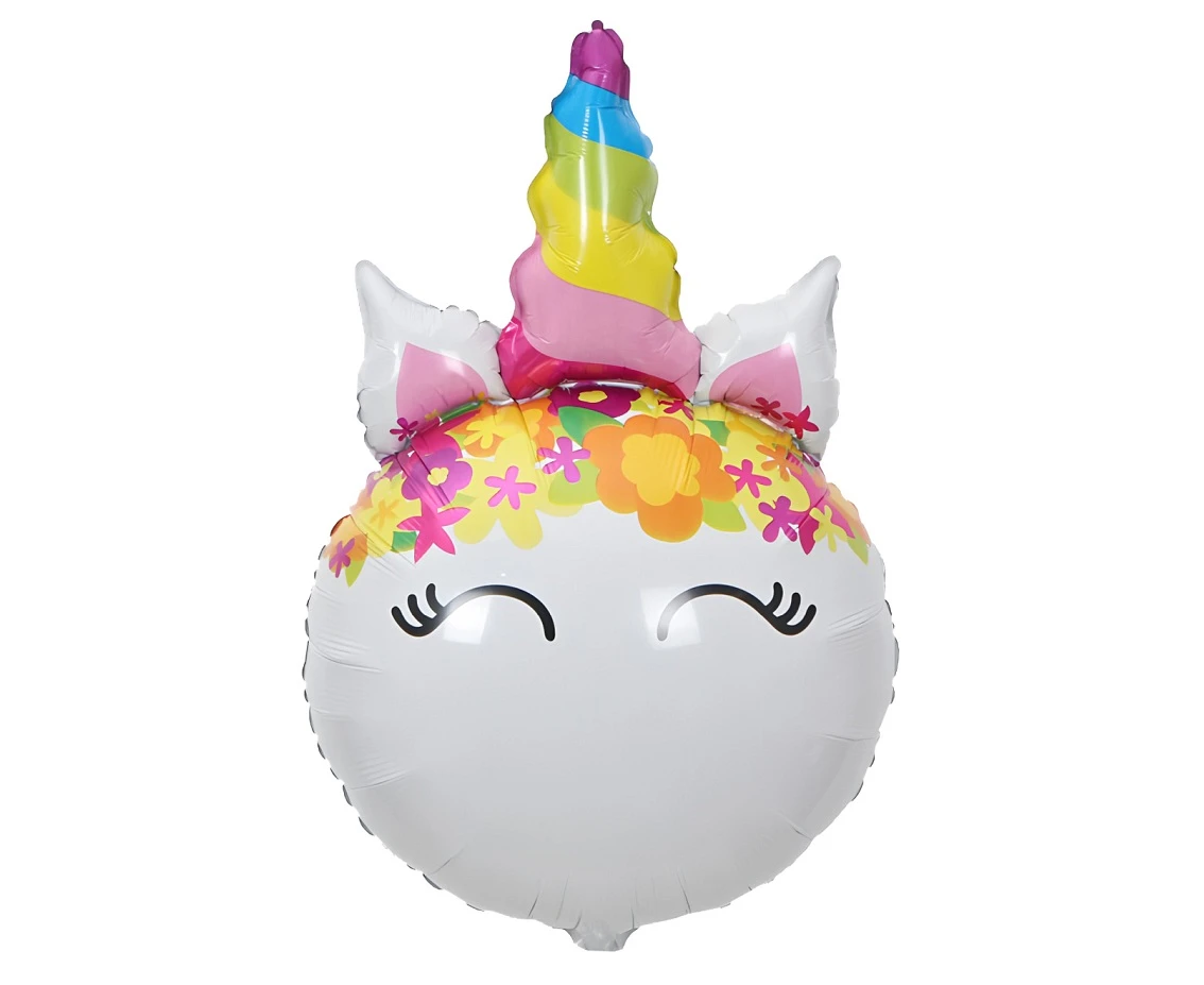 Foil balloon  Unicorn with Flowers , 64x41cm