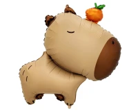 Foil balloon  Capybara with Orange  47x64cm