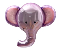 Foil balloon Purple Elephant (Head), 67x58cm
