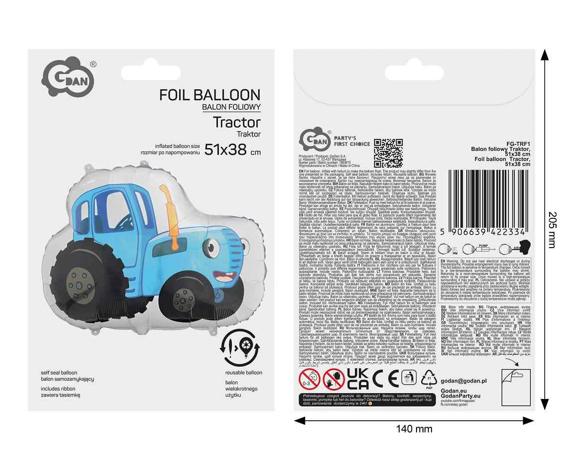 Foil balloon  Tractor , 51x38cm