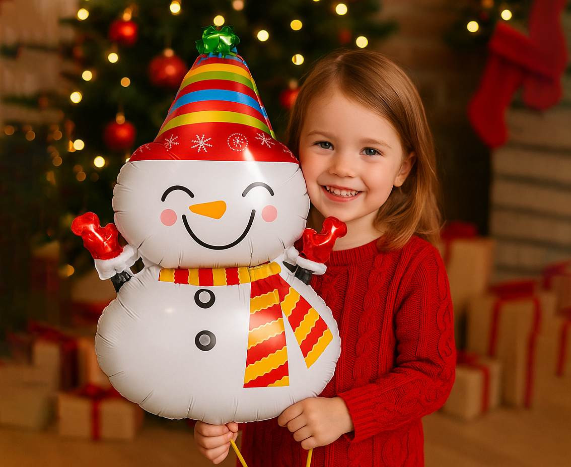Foil balloon  Snowman  81x46cm