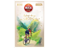 Birthday Card with Adhesive Number, Bicycle