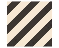 Paper Napkins Stripes (black-beige) 33x33 cm, 20 pcs.
