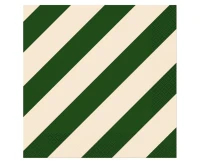 Paper Napkins Stripes (green-beige) 33x33 cm, 20 pcs.