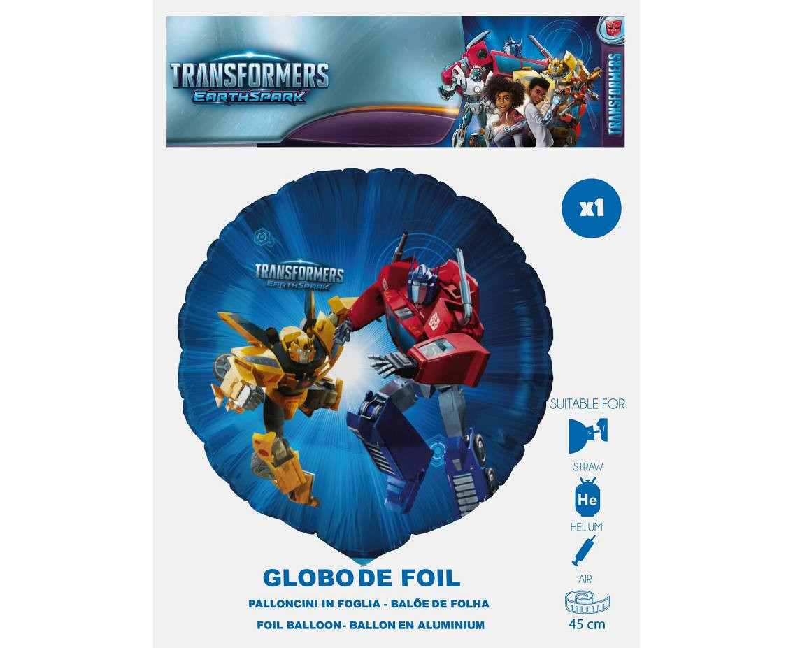 Foil Balloon 18" FX  - Transformers Earthspark, packed