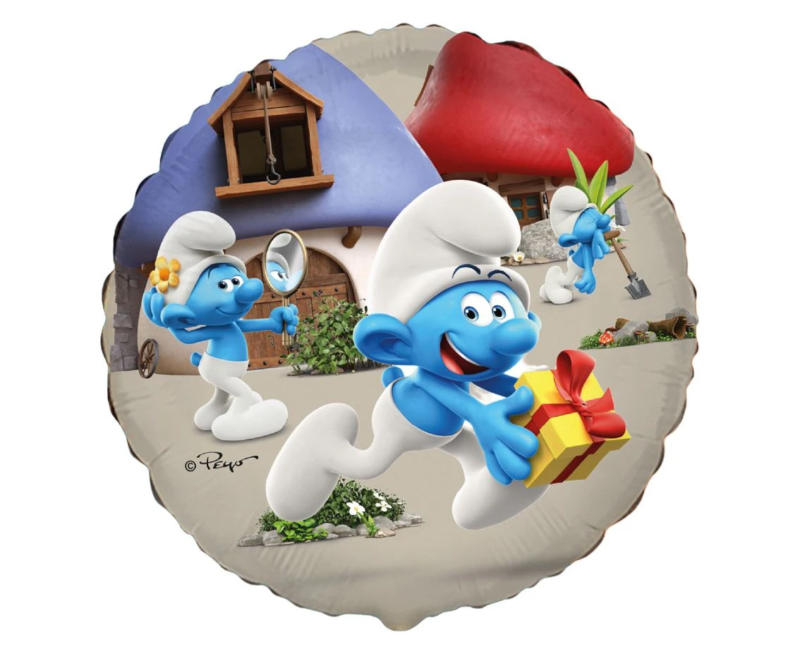 Foil Balloon 18" FX - The Smurfs, packed EOL