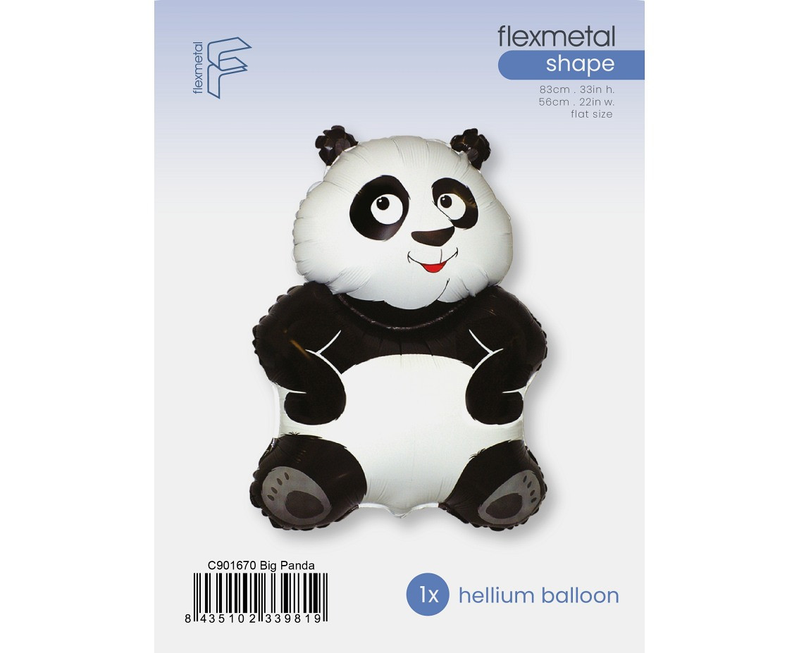 Foil Balloon 24" FX  - Panda Bear packed
