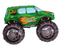 Foil Balloon 24" FX - "TWISTER Car" (green), packed