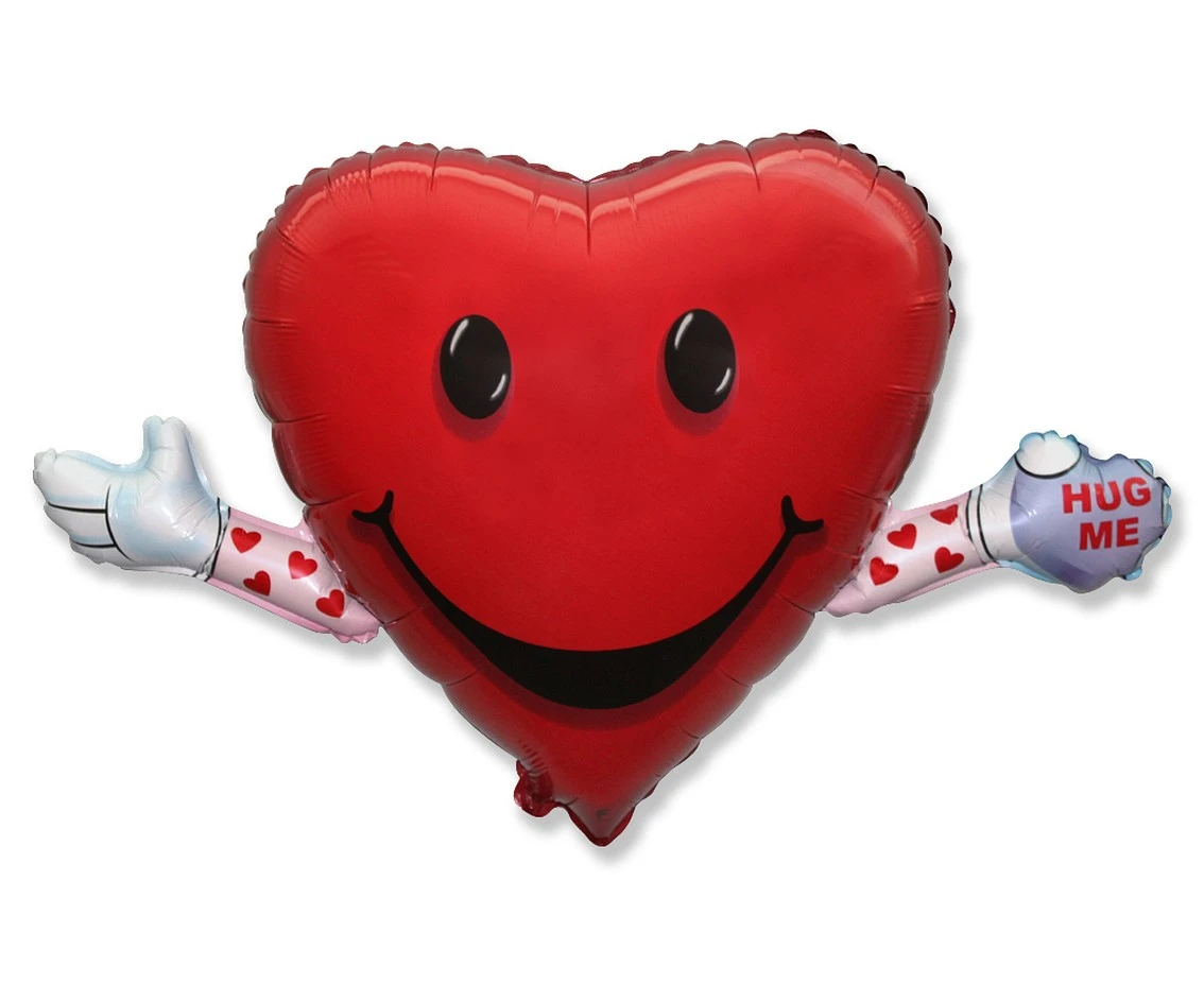Foil Balloon 24" FX  - LOVE & HUG, packed