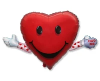 Foil Balloon 24" FX  - LOVE & HUG, packed
