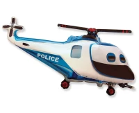 Foil Balloon 24" FX  - "Police Helicopter", packed