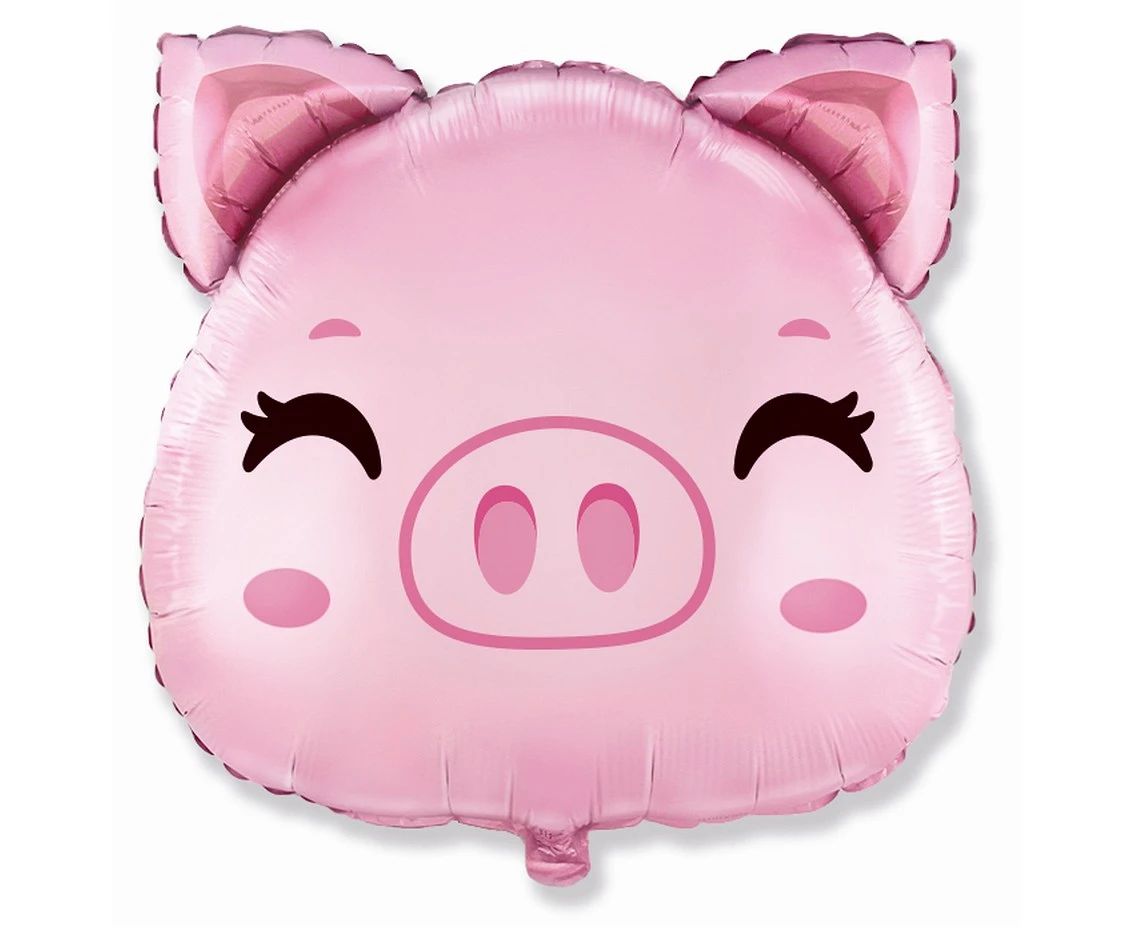 Foil Balloon 24" FX - Pig, packed