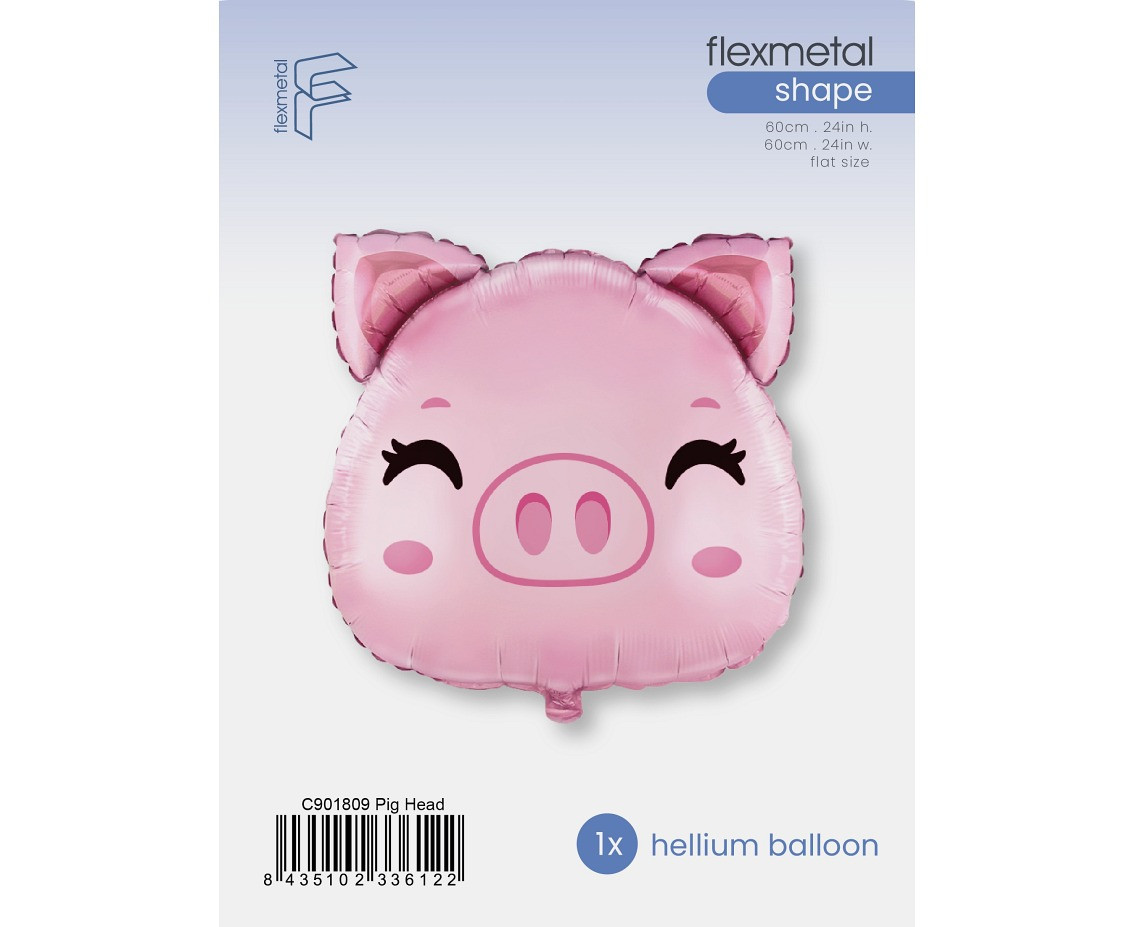 Foil Balloon 24" FX - Pig, packed