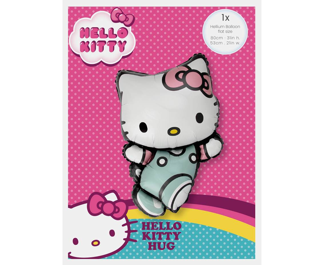 Foil Balloon 24" FX - Hello Kitty Hug (paper packaging), packed