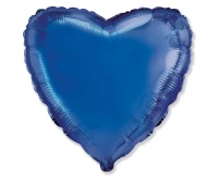 Foil Balloon 18" FX- Heart (blue), packed