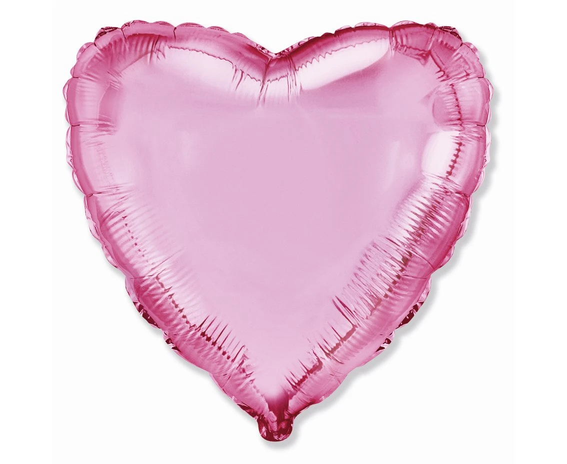 18" FX Foil Balloon - Heart (Very Light Pink), packed