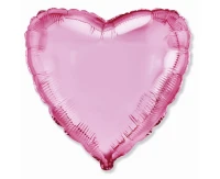 18" FX Foil Balloon - Heart (Very Light Pink), packed