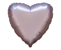 18" FX Foil Balloon - Heart (Satin Mushroom), packed