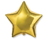 18" FX Foil Balloon - Star (Gold), packed