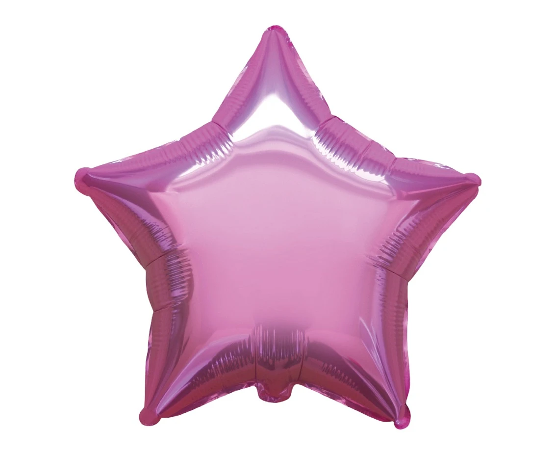 18" FX Foil Balloon - Star (Light Pink), packed