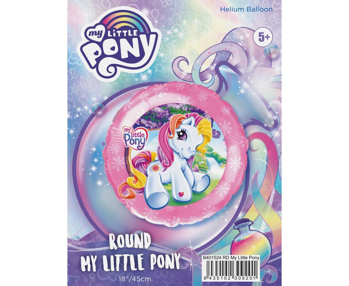 18" FX Foil Balloon - Pony (Round), packed