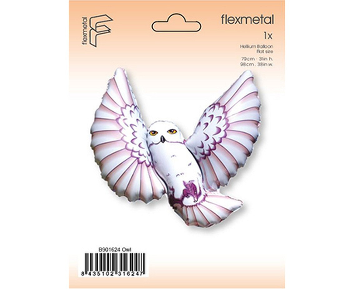 24" FX Foil Balloon - Owl (brown), packed EOL
