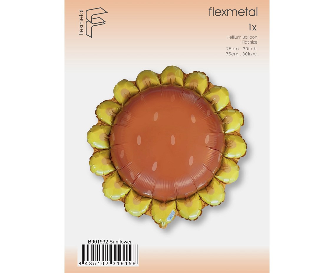 Foil Balloon 24" FX - Sunflower seeds, packed
