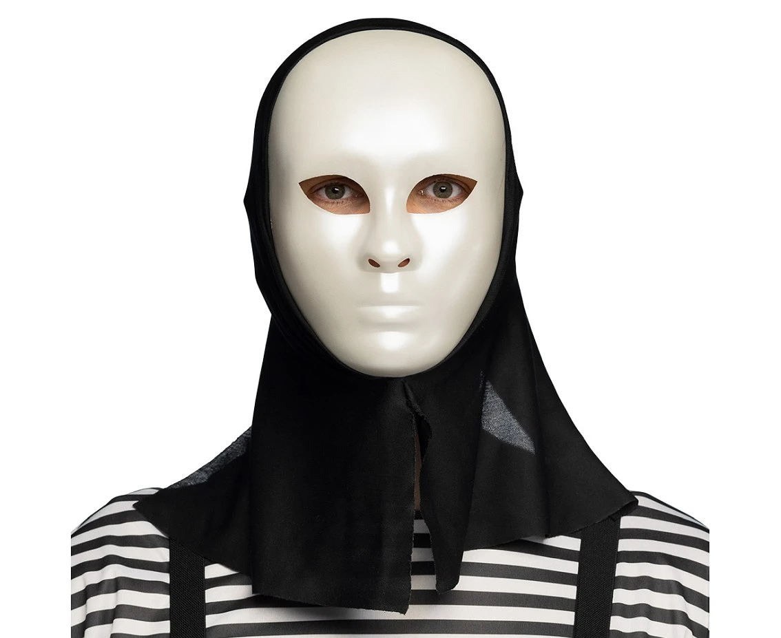 Mask Mime with hood white