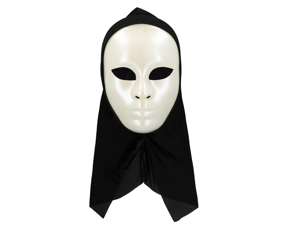 Mask Mime with hood white