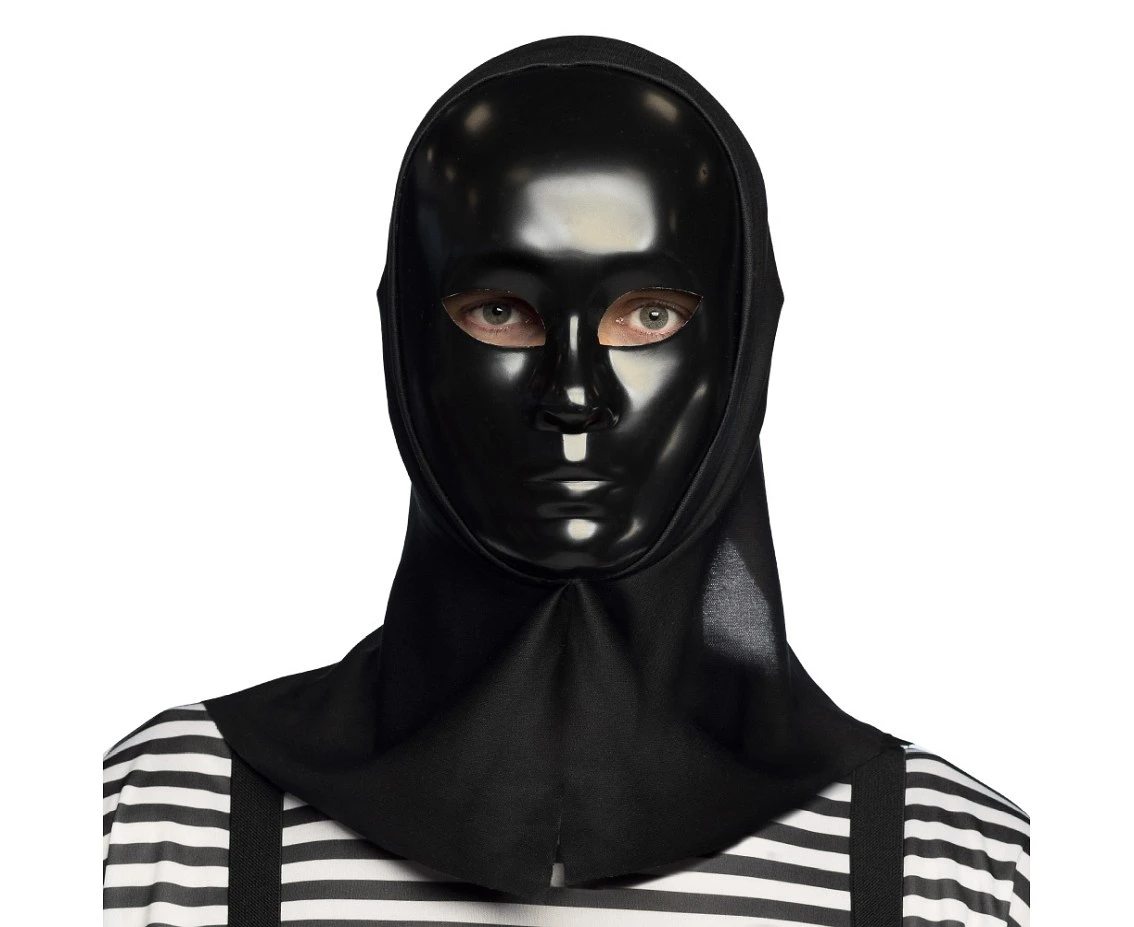 Mask Mime with hood black