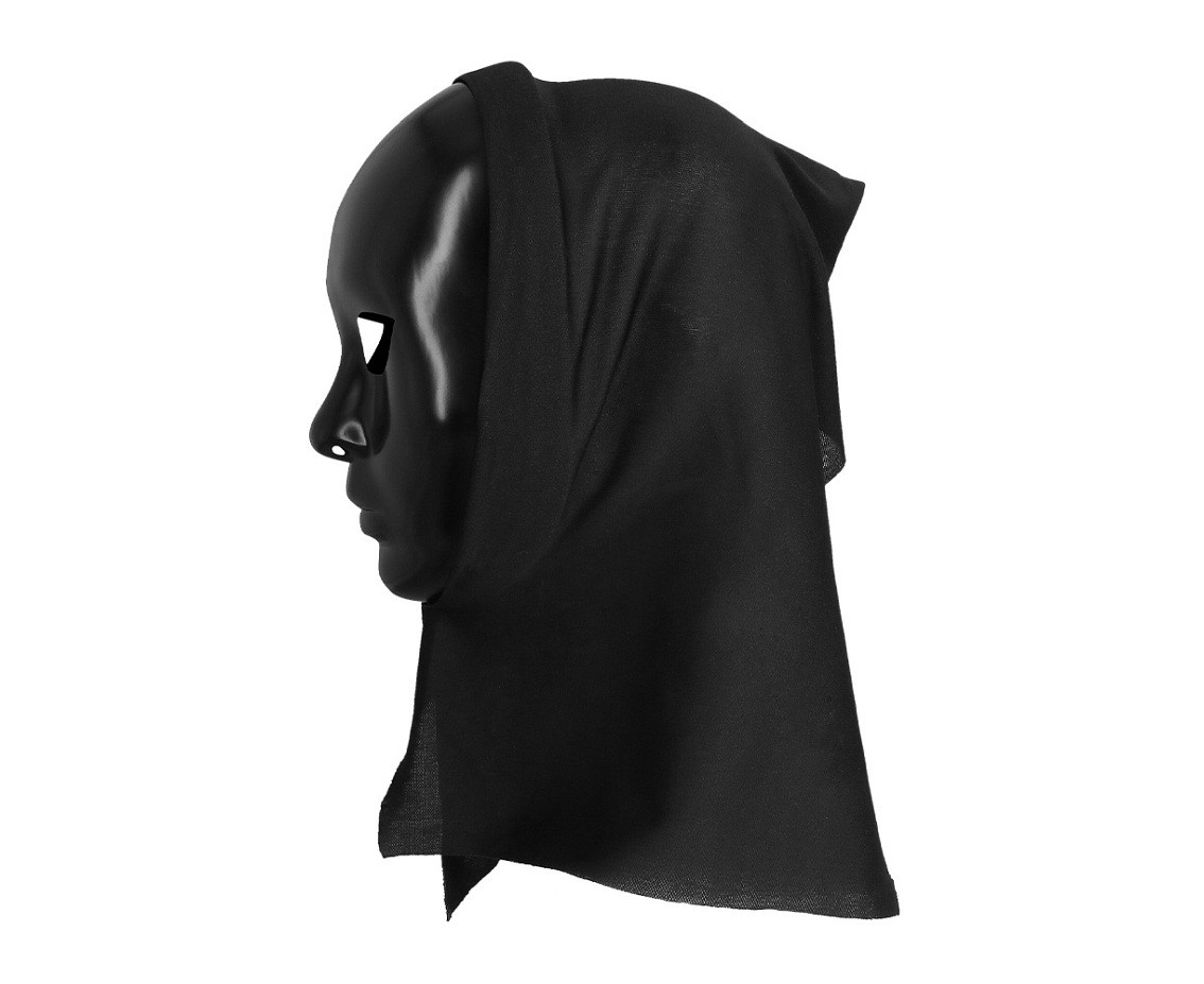Mask Mime with hood black