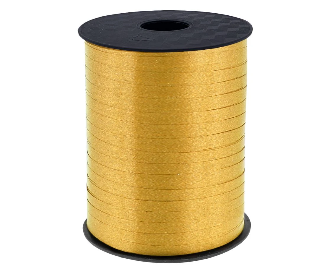 Solid chrome yellow ribbon, 500 y (458 m)