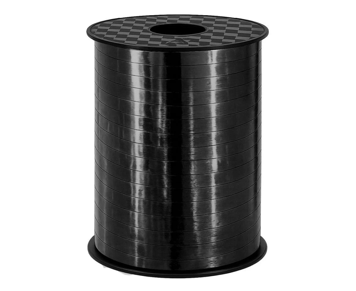 Metallic black ribbon, 500 y (458 m)