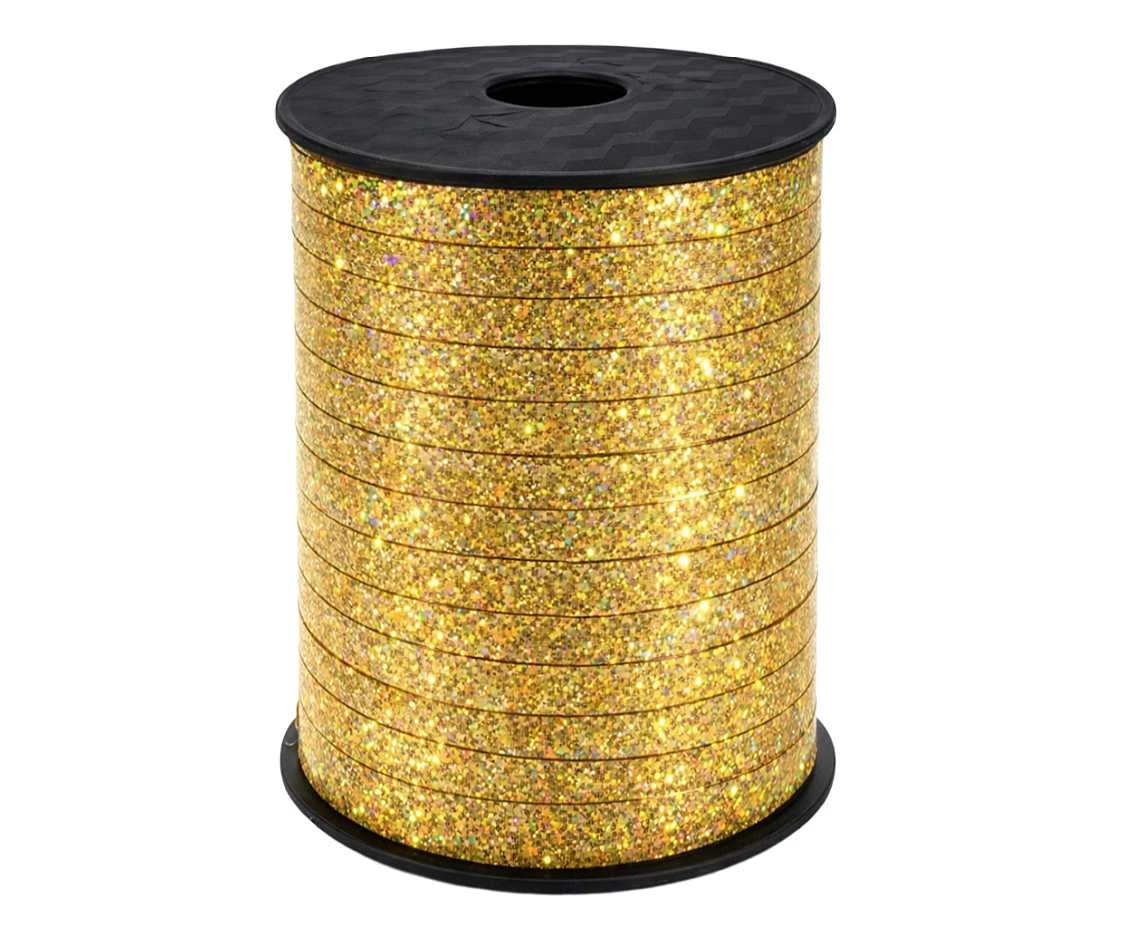 Holographic gold ribbon, 500 y (458 m)