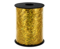 Holographic golden waves ribbon, 500 y (458 m)