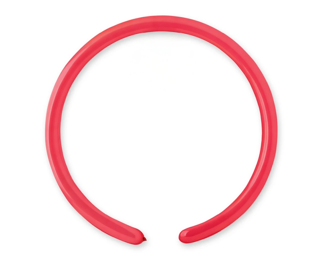 Balloons Gemar, modelling balloon, type 160, raspberry red, 100pcs