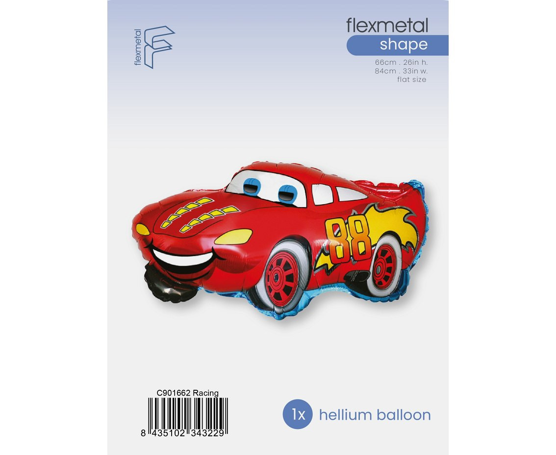 Foil Balloon 24" FX - Smiling Car, packed