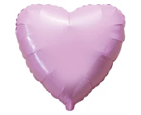 18" FX Foil Balloon - Heart (Soft Pink), packed