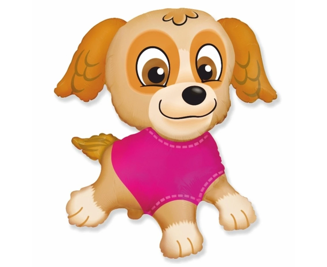 24" FX Foil Balloon - Puppy, packed