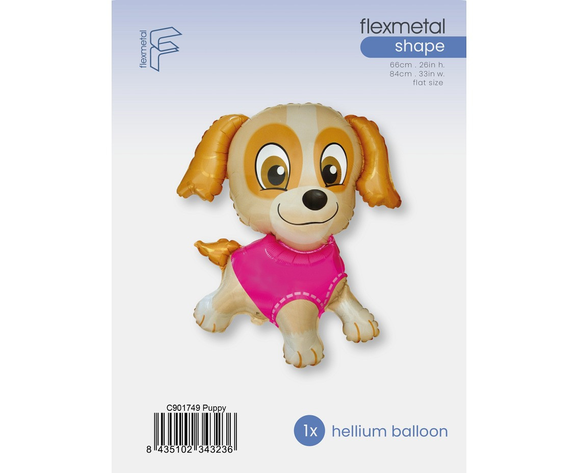 24" FX Foil Balloon - Puppy, packed