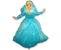 24" FX Foil Balloon - Snow Land - Princess (Blonde), packed
